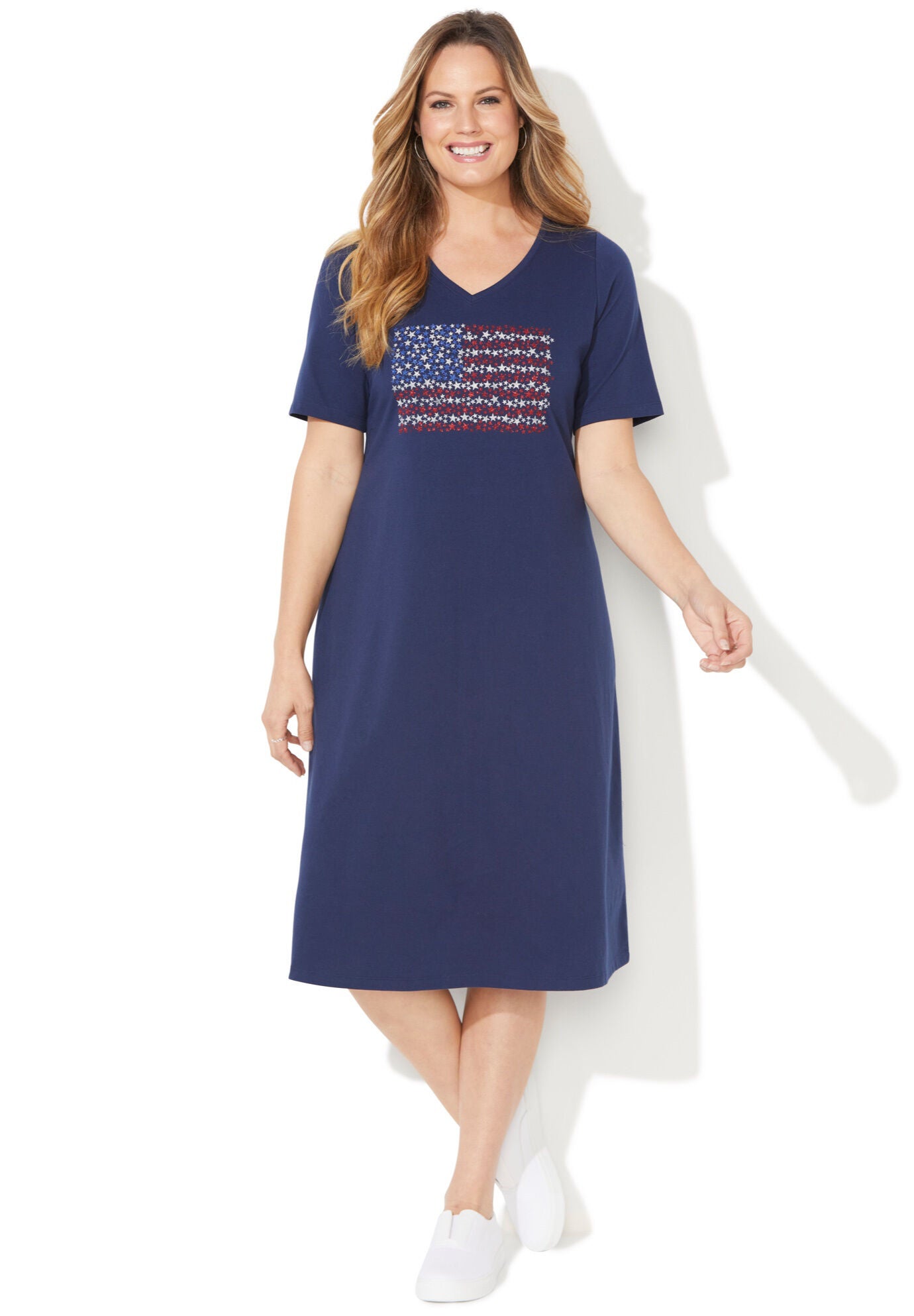 plus size a line casual dresses