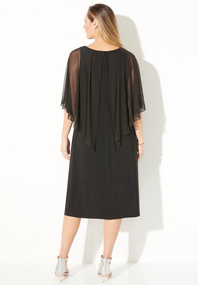 Beaded Shawl Dress, , on-hover image number 1