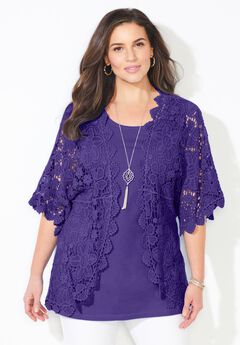 Graceful Crochet Kimono