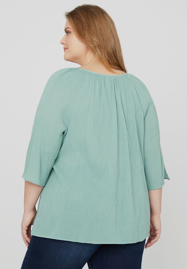 Soft Whisper Peasant Top, , on-hover image number null