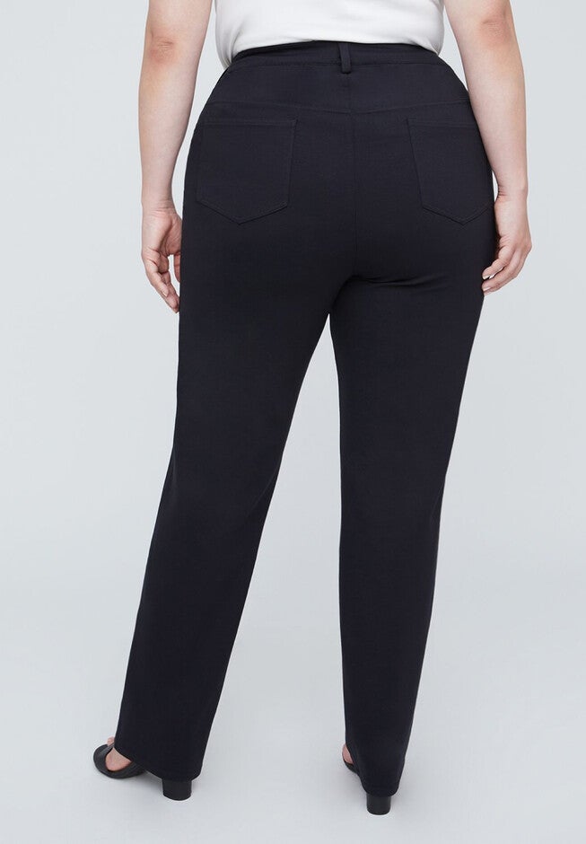 Straight Leg Ponte Pant, , on-hover image number null