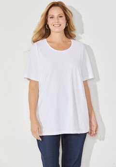 Suprema® Ultra-Soft Scoopneck Tee