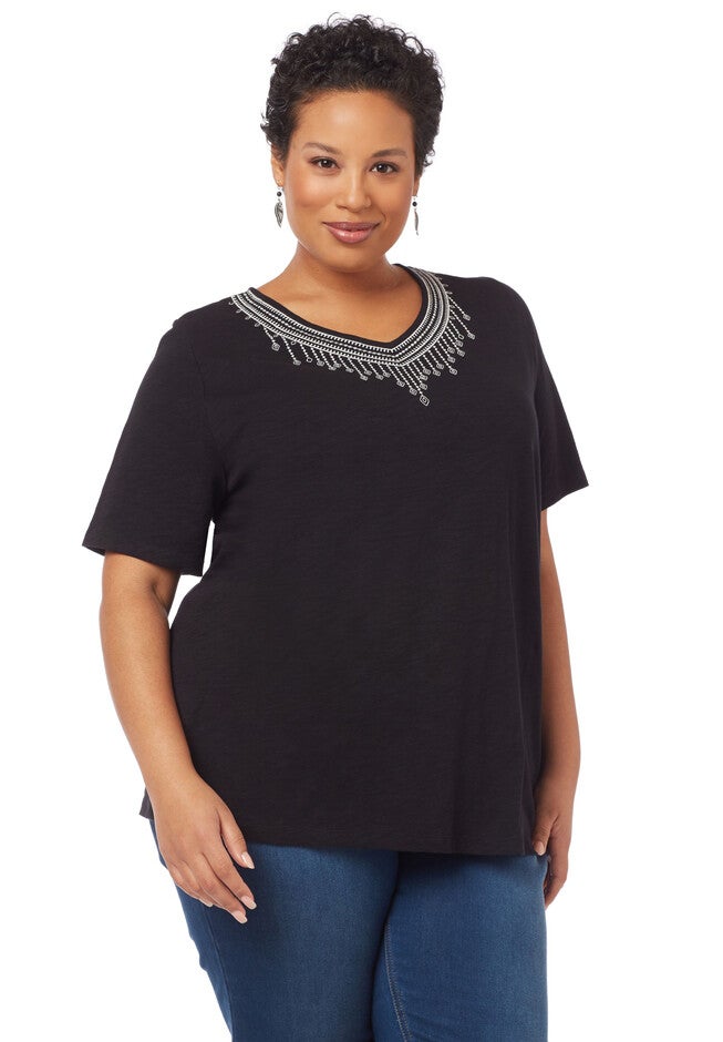 Luminance Short-Sleeve Tee, BLACK, hi-res image number 0