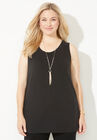 Liz&Me™ Scoopneck Tank, BLACK, hi-res image number null