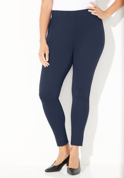 Ultra-Knit Ponte Legging, NAVY, hi-res image number null