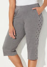 French Terry Stars Aligned Capri, , alternate image number null