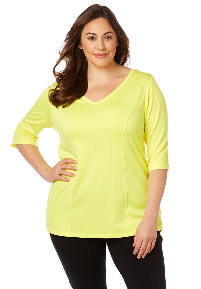 Criss-Cross Tee, LEMON TONIC, hi-res image number null