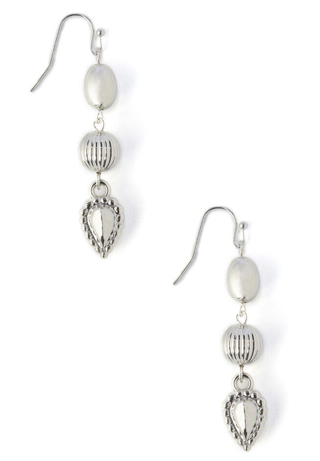 Touch Of Edge Earrings, SILVER, hi-res image number null