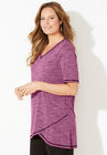 Crossover Hem Tunic, , alternate image number null
