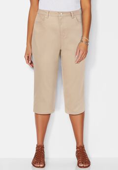 Plus Size Straight Leg Capris