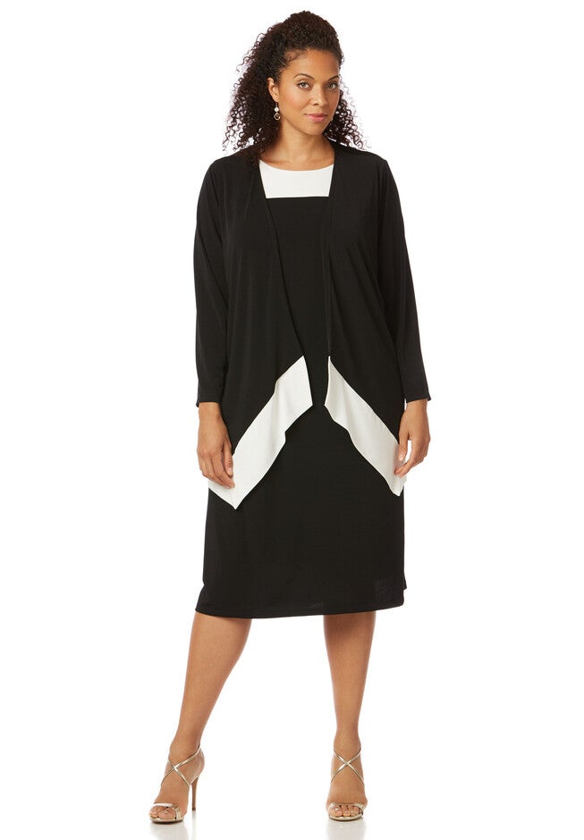 Midtown Jacket Dress, BLACK, hi-res image number 0