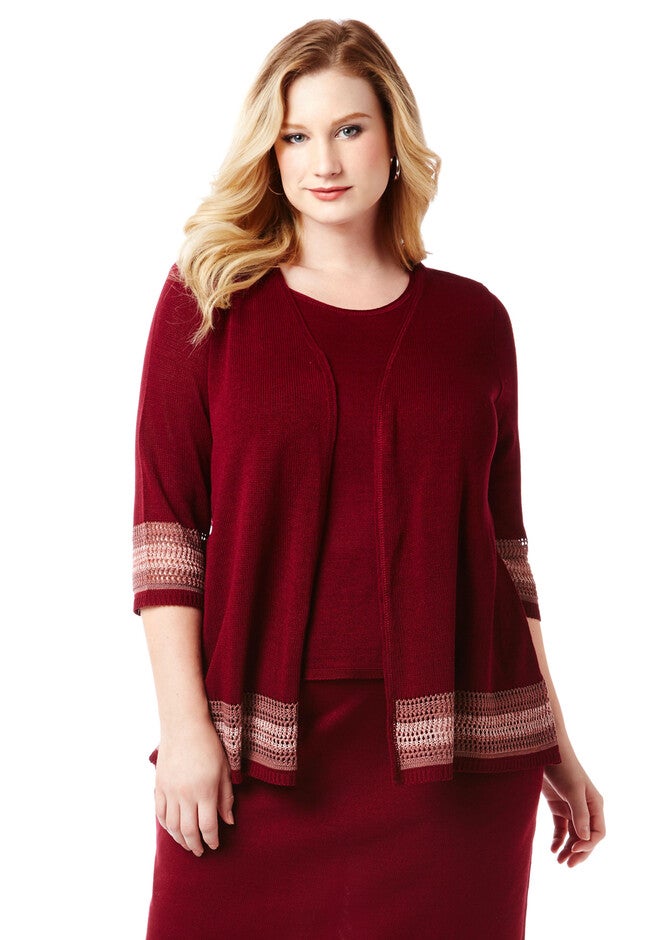 Harmony Cardigan, SPICY SANGRIA, hi-res image number 0