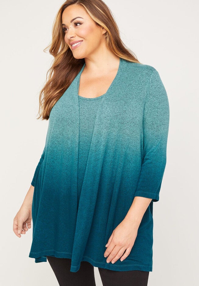 ComfySoft Dip-Dye Duet Top, REFLECTING POND, hi-res image number null