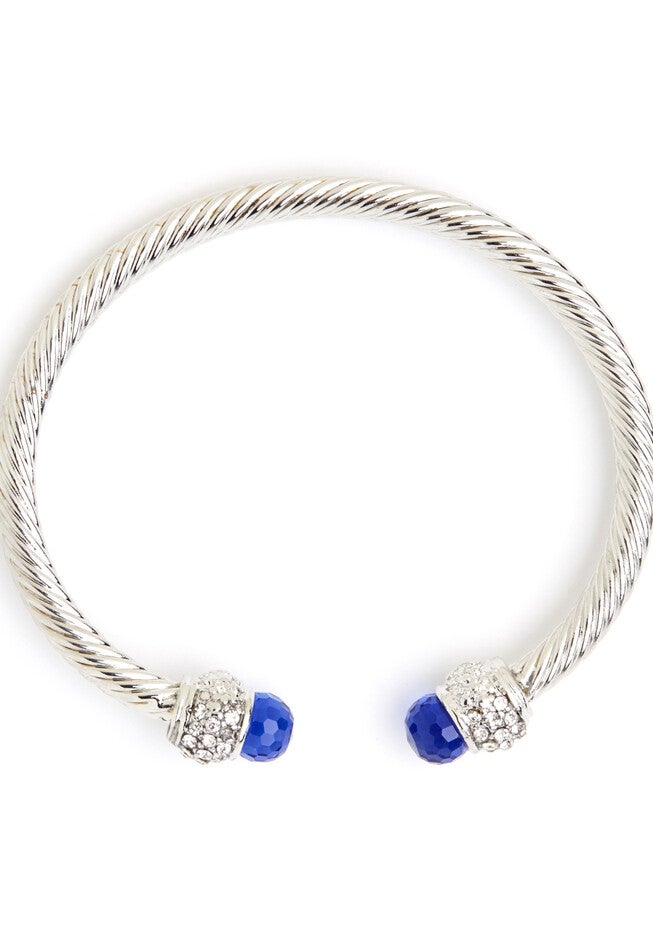 Twisted Cable Bracelet - Blue, BLUE SAPPHIRE, hi-res image number null