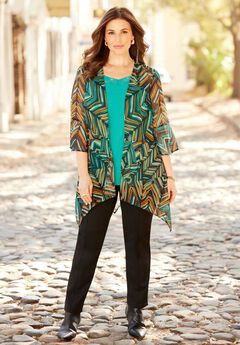 Seasonless Cascade Kimono