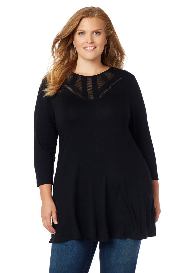 AnyWear Adieu Tunic, BLACK, hi-res image number null