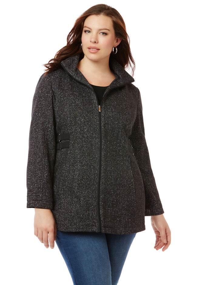 Winter Moonlight Jacket, BLACK GREY, hi-res image number null