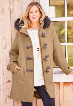Wool Blend Toggle Peacoat
