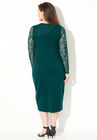 Curvy Collection Lace Ponte Dress, , on-hover image number null