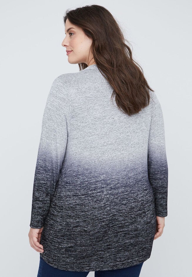 Dip-Dye Hacci Duet Cardigan, , on-hover image number 1