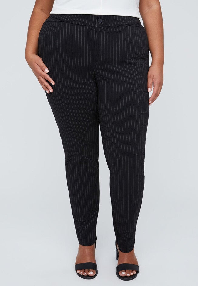 Pinstripe Universal Pant, BLACK AND WHITE PINSTRIPE, hi-res image number 0