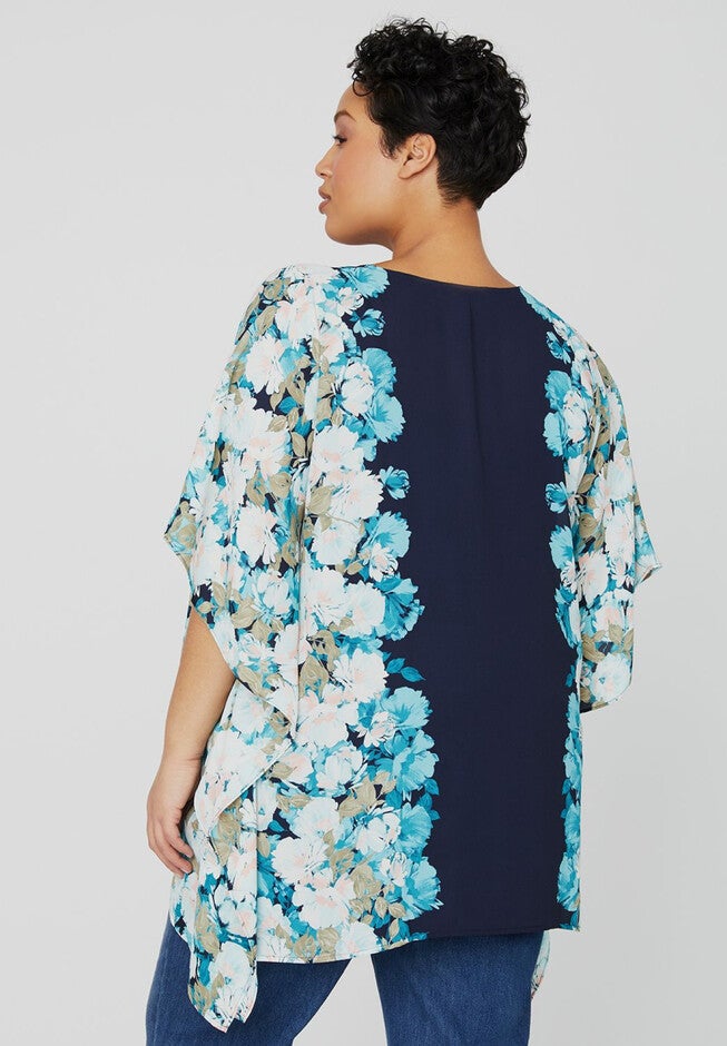 Floral Poncho, , on-hover image number null