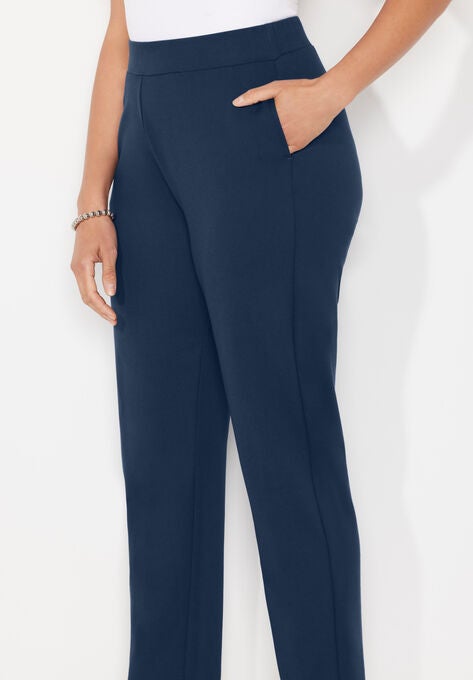 Liz&Me™ Slim Leg Ponte Knit Pant, , alternate image number null
