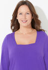 Ultra-Soft Square-Neck Tee, , alternate image number null