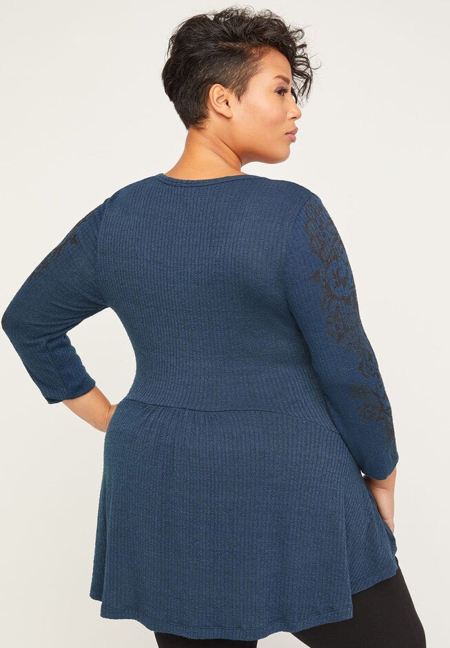 Sparkling Swirl Tunic Top, , on-hover image number null