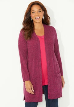 Marled Sweater Cardigan