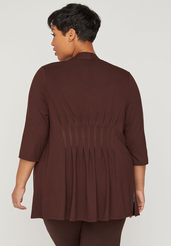 AnyWear Pleated Estate Cardigan, , on-hover image number null