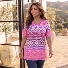 Suprema® Short Sleeve V-Neck Tee
