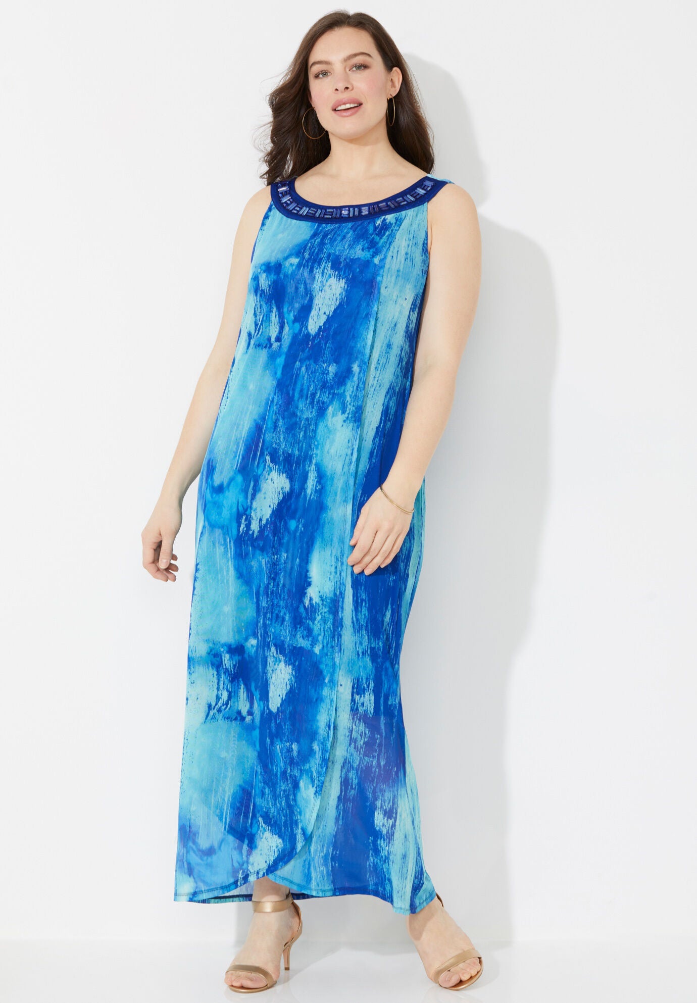 Tie dye maxi dress canada hot sale