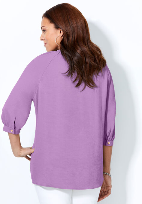 Pebbled Crepe Blouse, , on-hover image number null