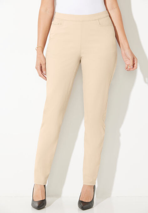 Essential Flat Front Pant | Catherines