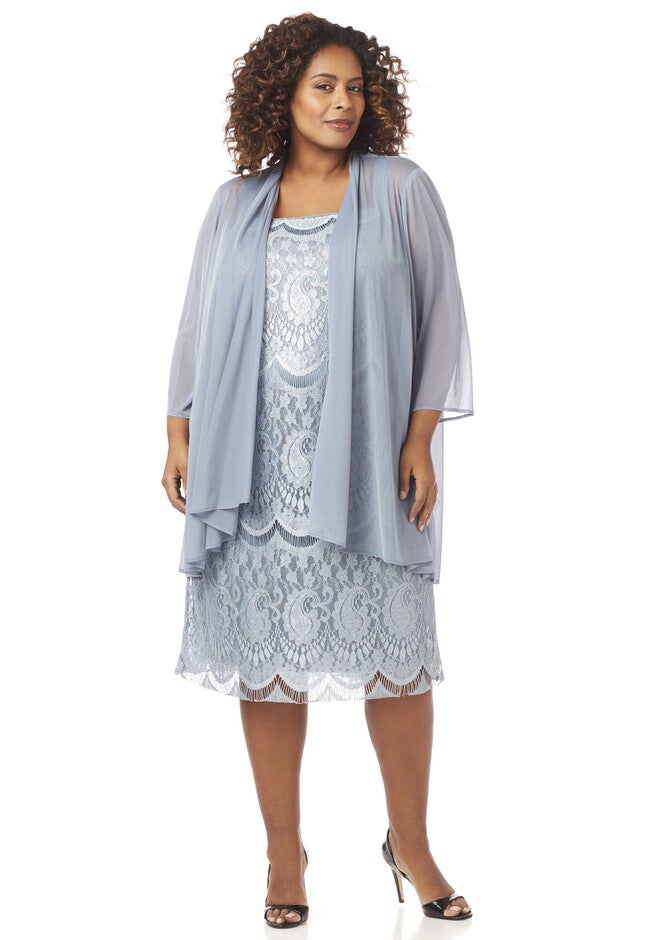 Gentle Grace Jacket Dress, LAPIS BLUE, hi-res image number null