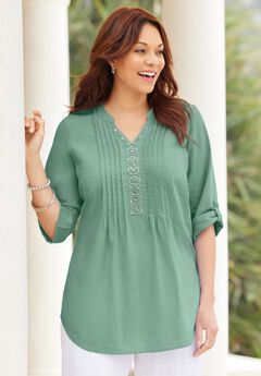 Pleated Linen Tunic