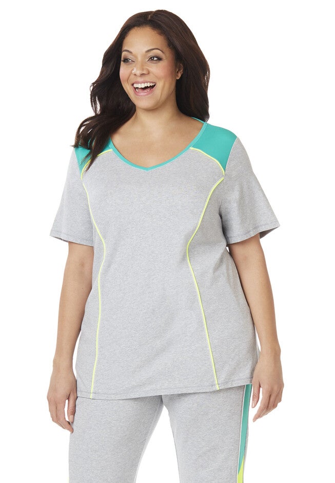 Urban Rhythm Racerback Tee, LIGHT HEATHER GREY, hi-res image number null