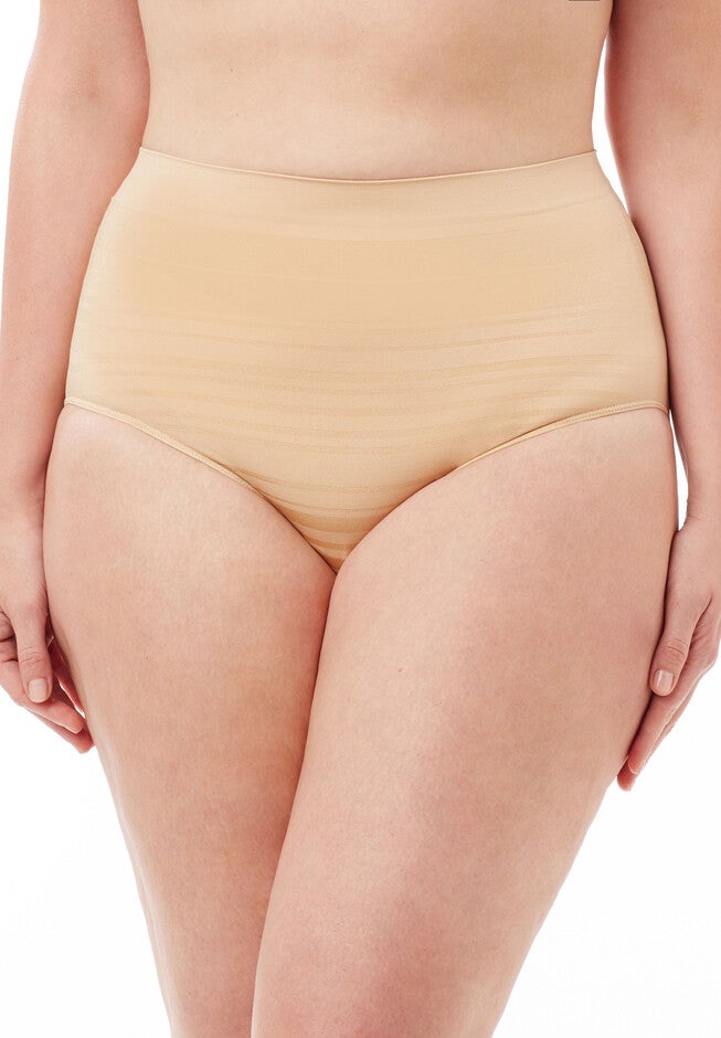 Shadow Stripe Seamless Full Brief, TOASTED ALMOND, hi-res image number null