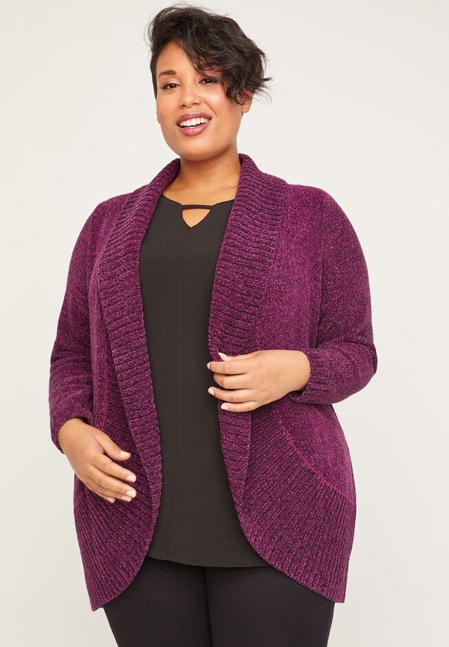 Soft Sparkle Cascade, DEEP PLUM, hi-res image number null