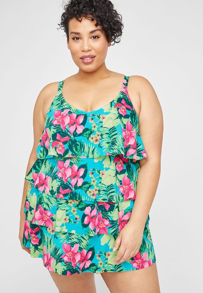 Paradise Swimdress, TROPICAL BLUEBIRD, hi-res image number null