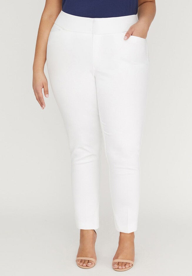 Updated Modern Stretch Ankle Pant, WHITE, hi-res image number null