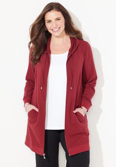 Cloud Knit French Terry Zip-Front Hoodie