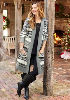 Classic Fair Isle Coatigan