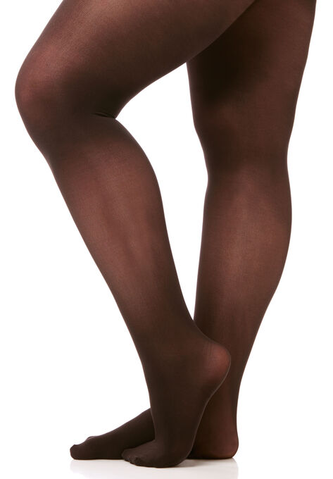 Opaque Control Top Tights, BLACK, hi-res image number null