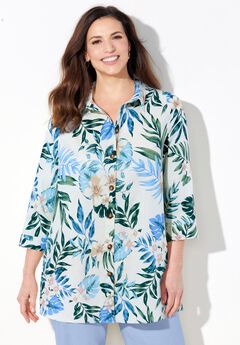 Classic Linen Buttonfront Shirt