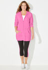 Active Slub Zip-front Hoodie Jacket, PINK GLOW, hi-res image number null