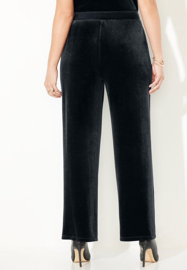 AnyWear Velvet Wide Leg Pant, , on-hover image number null