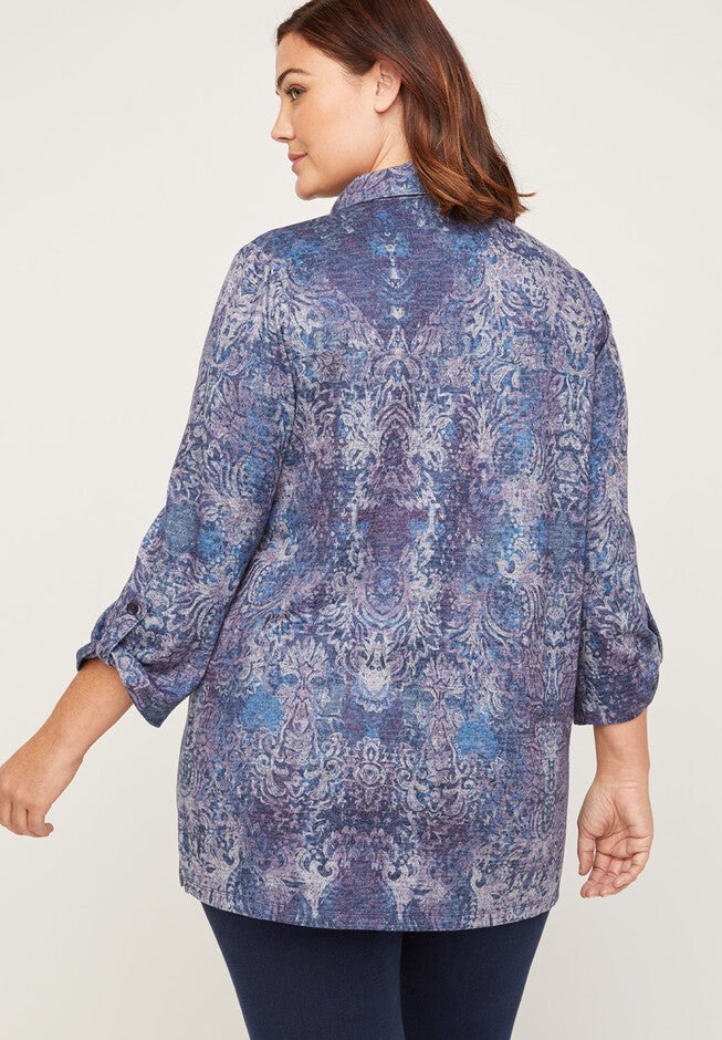 ComfySoft Dream Buttonfront Tunic, , on-hover image number null