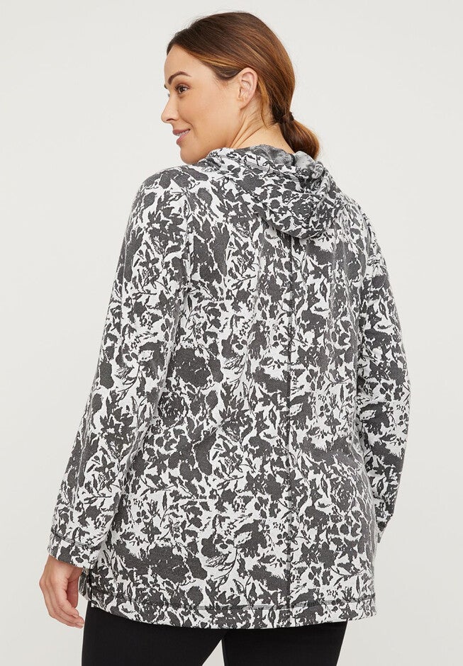 Active Abstract Floral Hoodie, , on-hover image number null